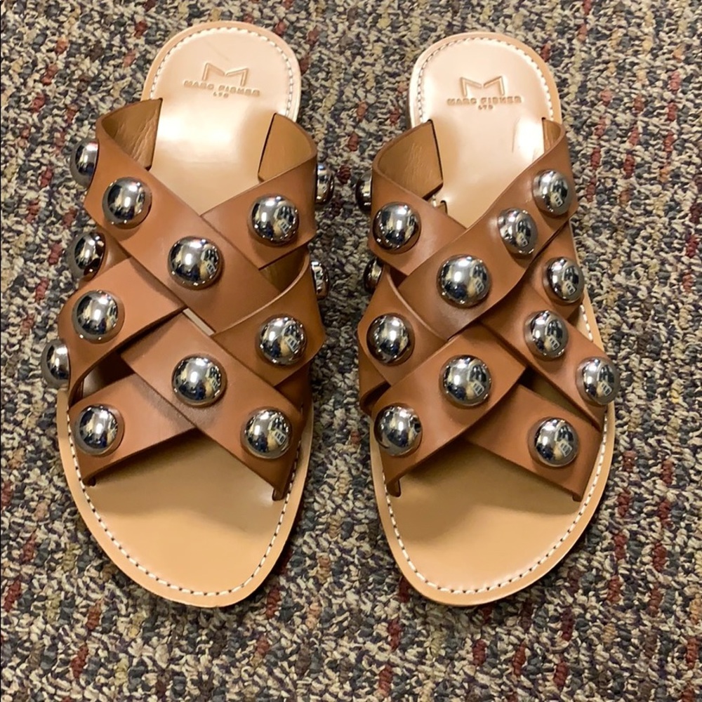 Marc Fisher slip on sandals